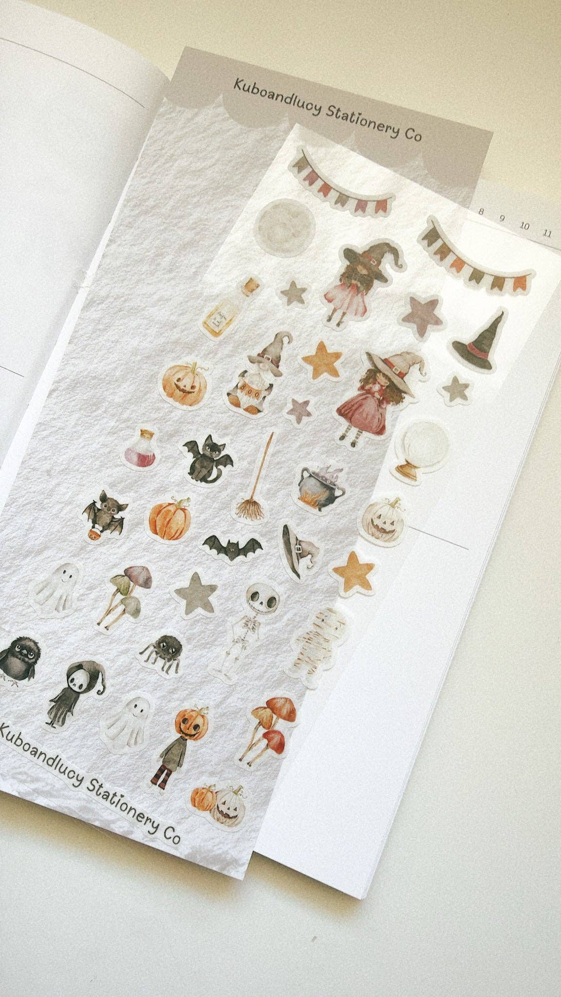 Spooky Halloween Washi Sticker Sheet