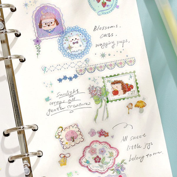 Dream garden sticker sheets: Journal example