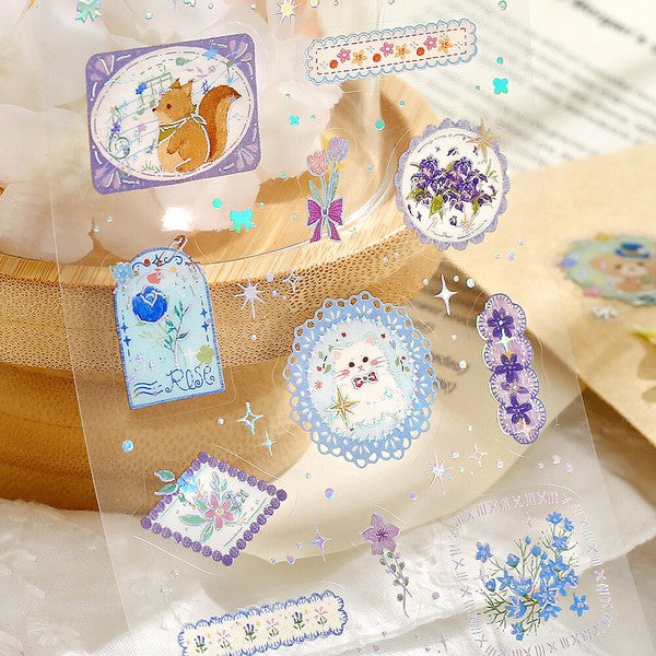 Dream garden sticker sheets: Sticker and foil detail