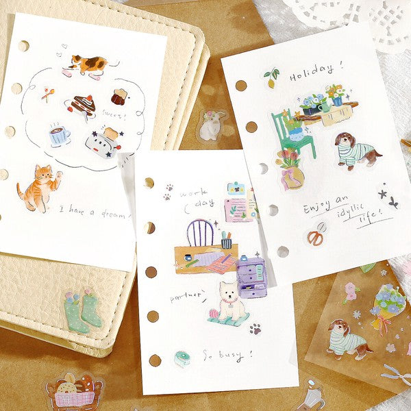 Slow days sticker sheets: Journal example