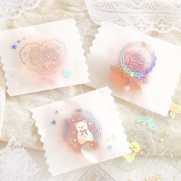 Dreamy waltz sticker sheets: Card examples