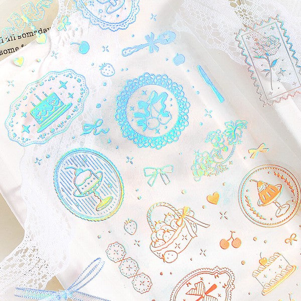 Dreamy waltz sticker sheets: Sticker and foil detail