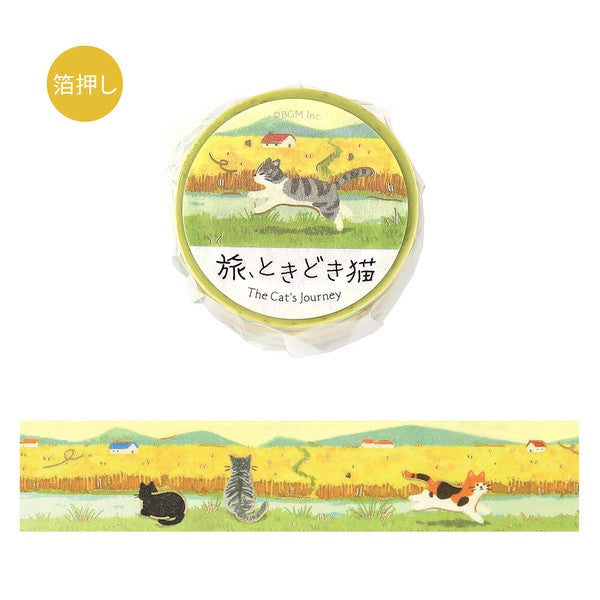 Wheat field cats washi tape