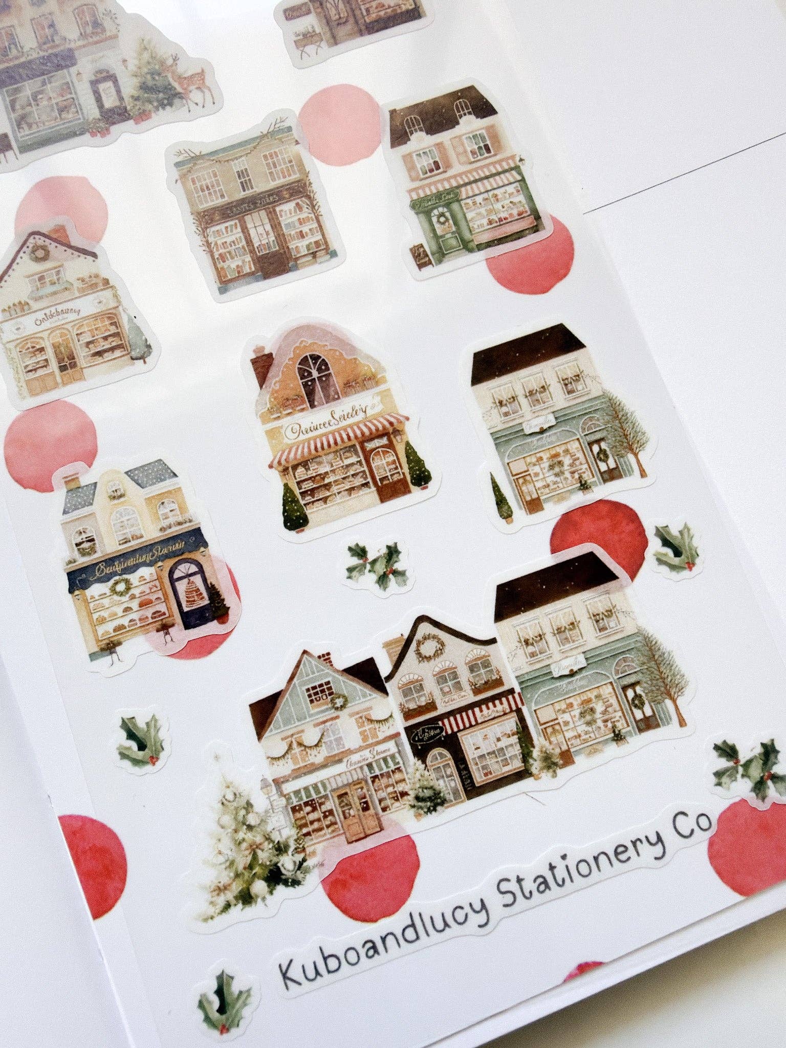 Christmas Village Washi Sticker Sheet
