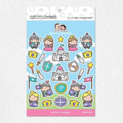 Sticker Sheet - Knights & Princesses