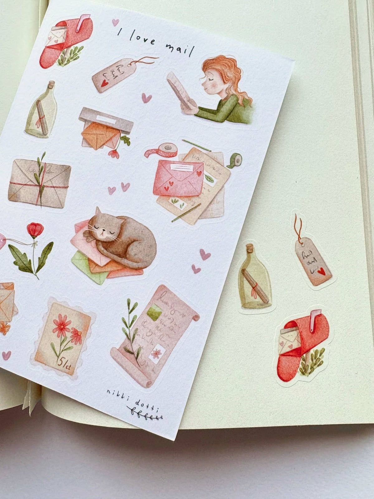 I Love Mail Sticker Sheet