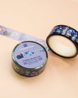 Floral Black Cat PET Tape