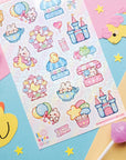 Adorable Amusement Park Sticker Sheet