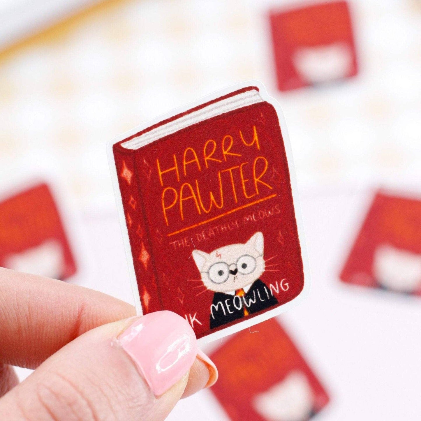 Harry Pawter - Cat book stickers