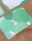 Ducks in Koi Pond Paper Roll Labels