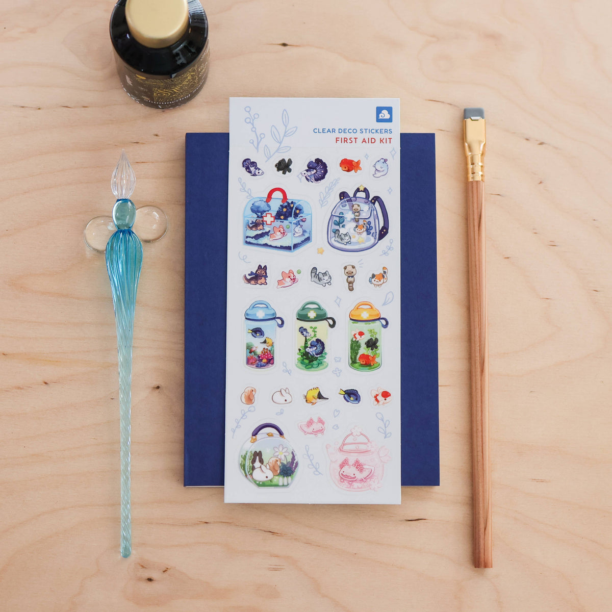 First Aid Sticker Moon First Aid Kit Clear Sticker Sheet – Suteki Stickers