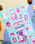 Bunny Gamers Sticker Sheet