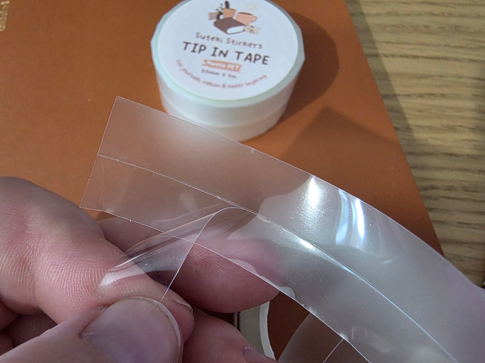 Tip in tape