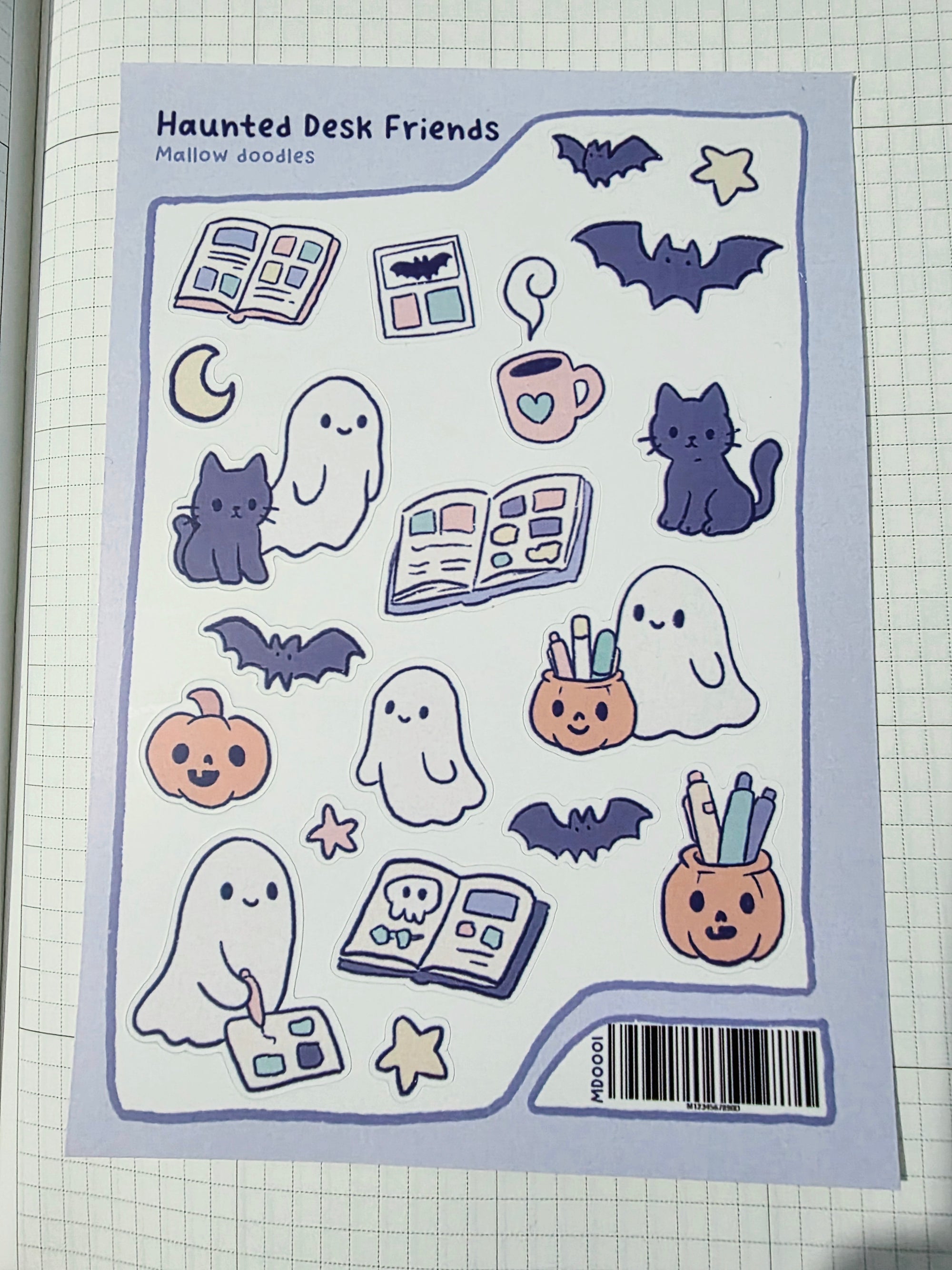 Haunted Desk Friends Sticker Sheet