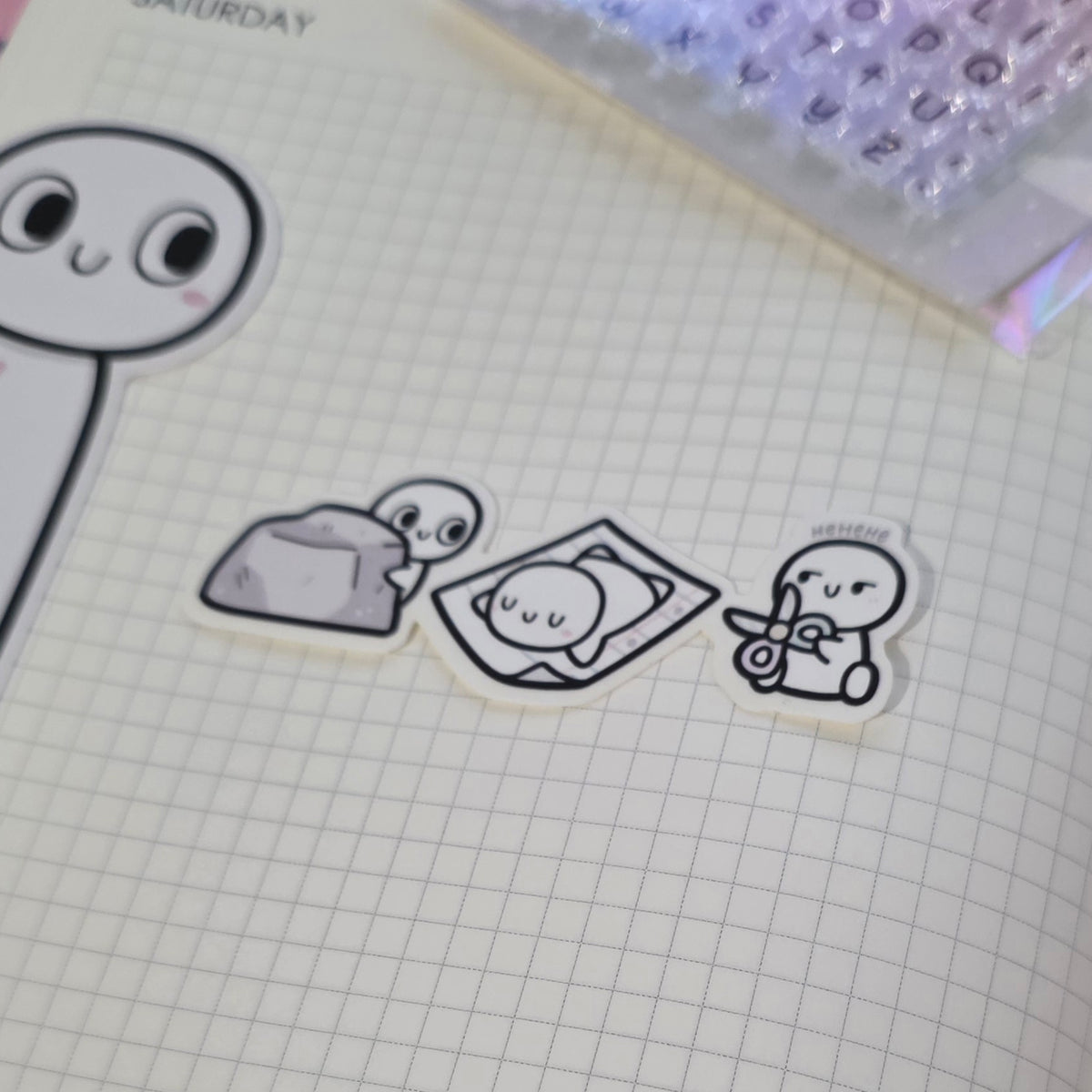 Rock Paper Scissors Emoti Sticker