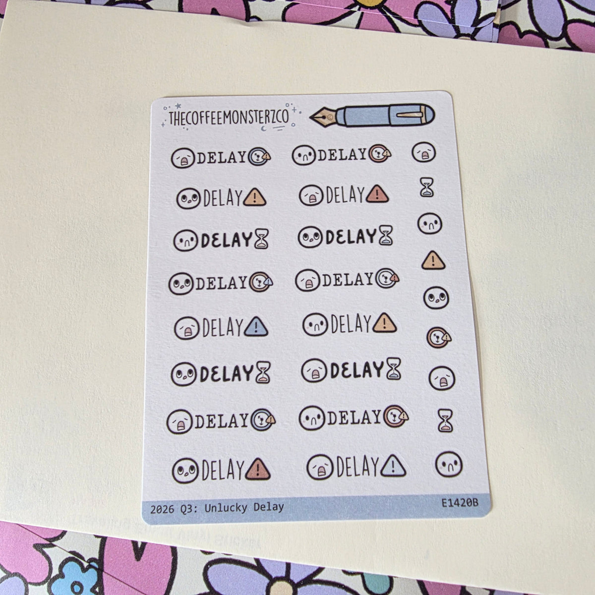 Unlucky Delay Sticker Sheet