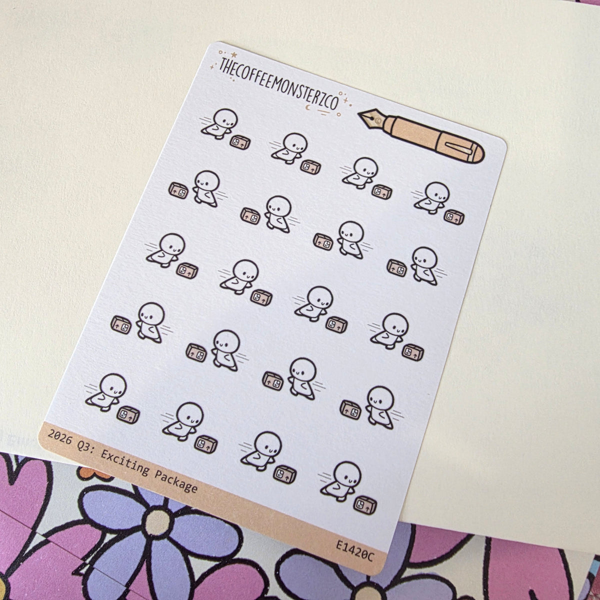 Exciting Package Sticker Sheet