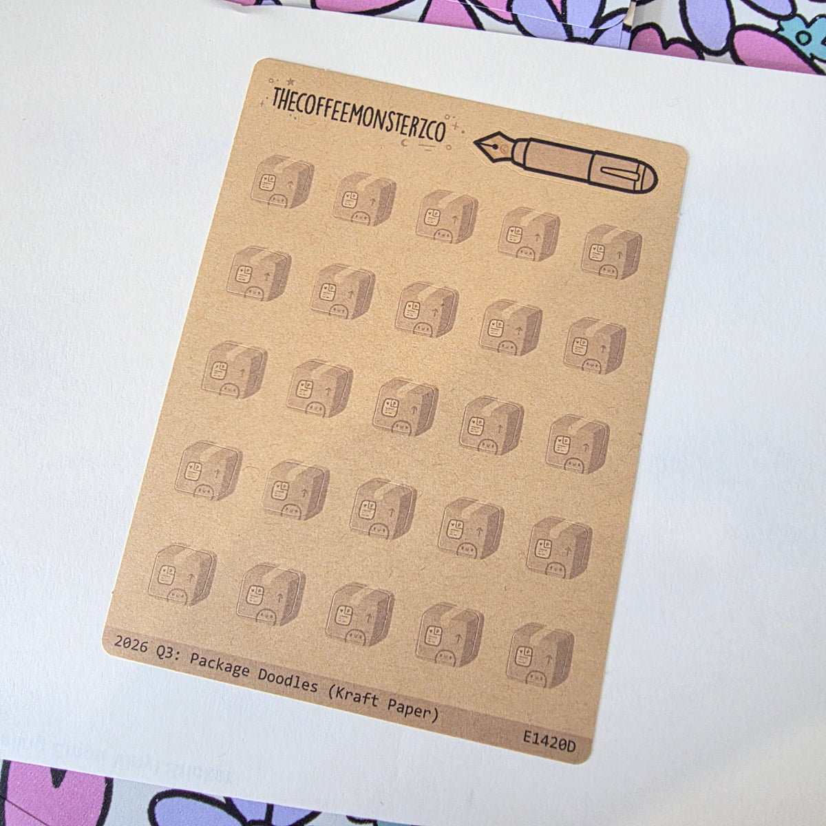 Package Doodles Kraft Sticker Sheet