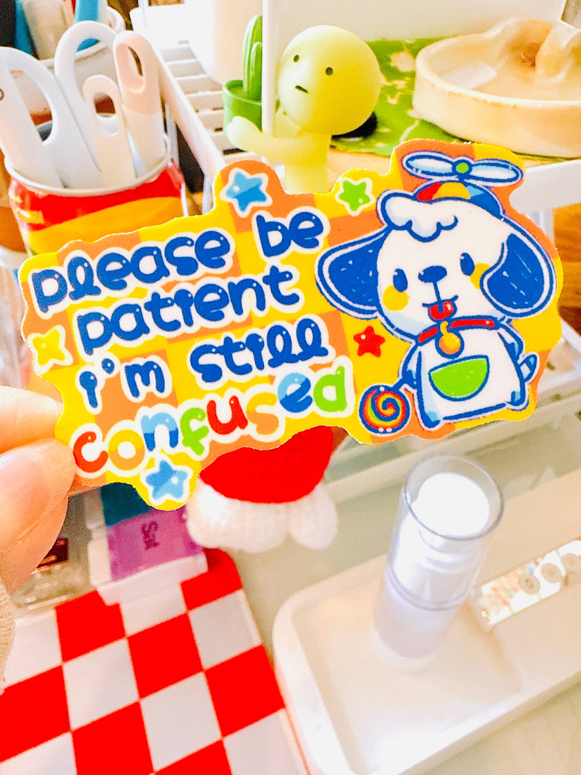 Please Be Patient I'm Still Confused Puppy Vinyl Sticker