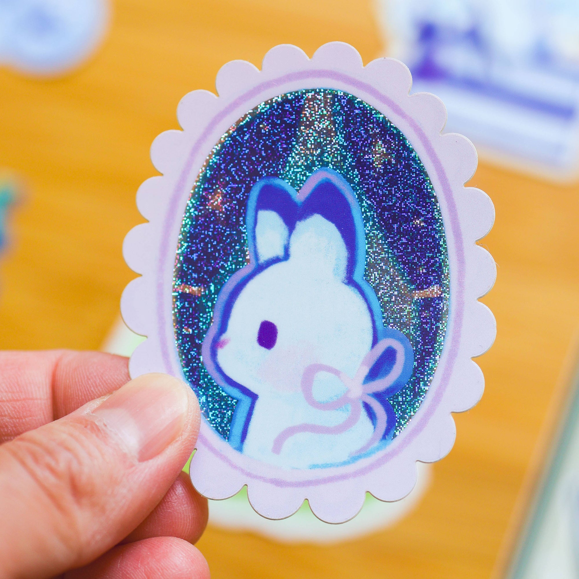 Portrait of a Rabbit vinyl sticker