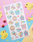 Adorable Amusement Park Sticker Sheet