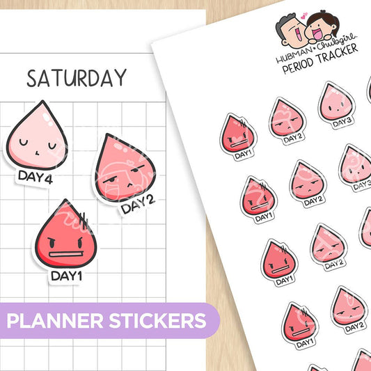Period Tracker Planner Stickers