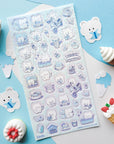 Sweet Cafe Bears Sticker Sheet