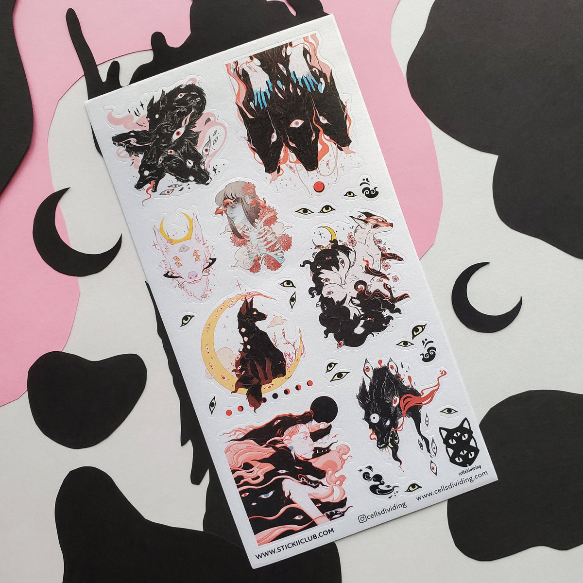 No Wolves Sticker Mystic Wolves Sticker Sheet – Suteki Stickers