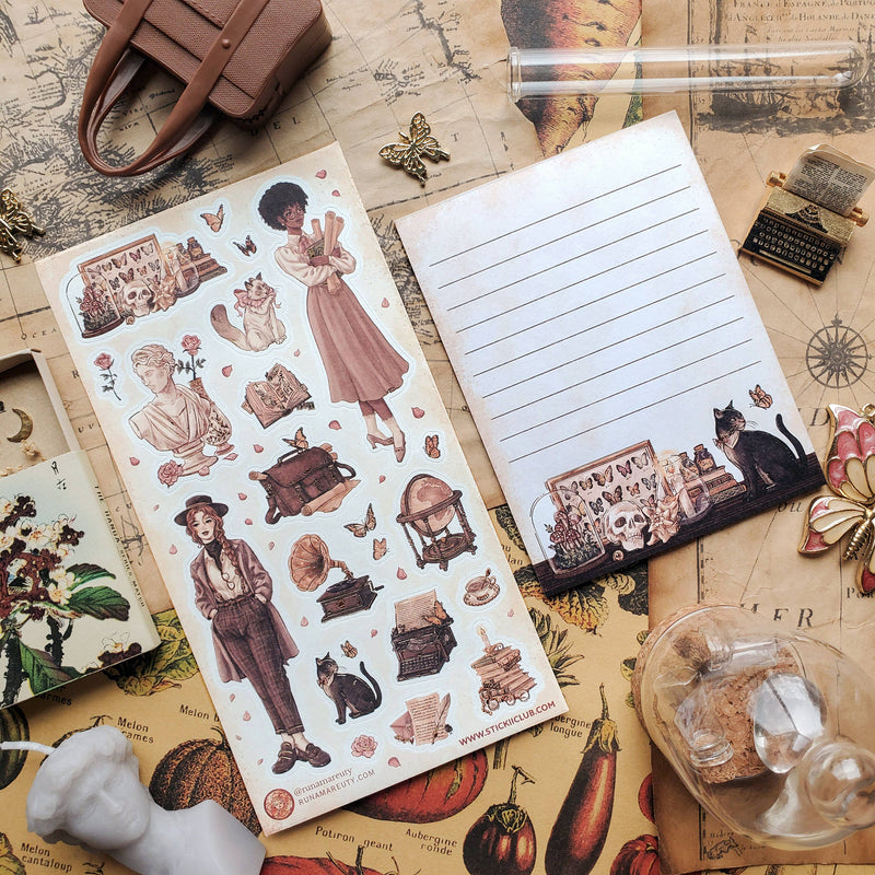 Light & Dark Academia Sticker Sheet