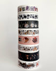 Stars Black & White Pattern Washi Tape
