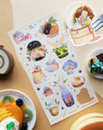 Celestial Cat Cafe Sticker Sheet