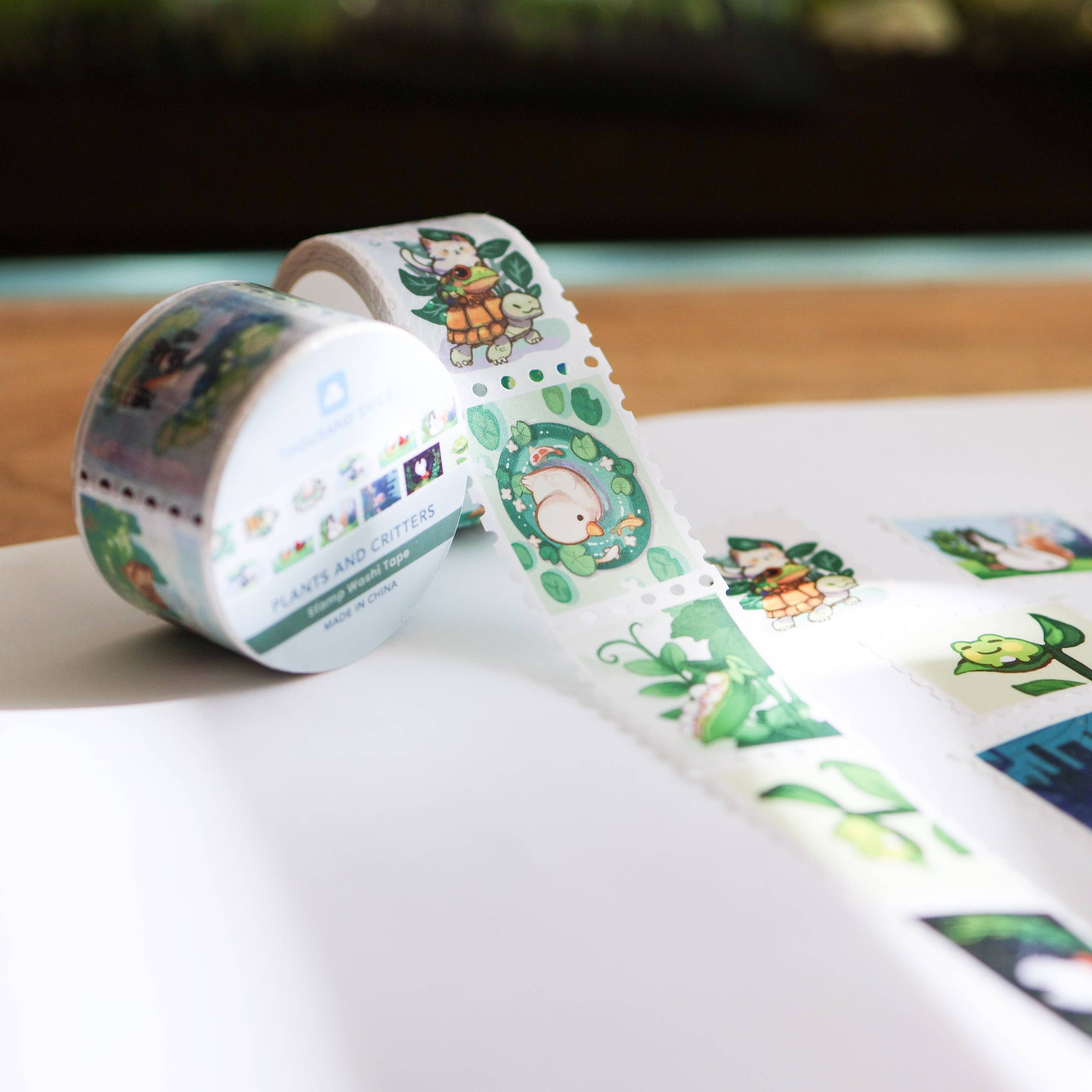 Plants and Critters Stamp Washi Tape