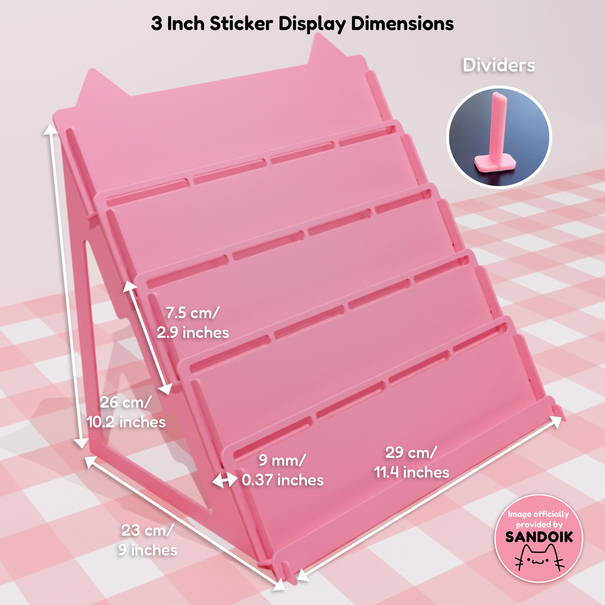 3" Sticker Display Stand