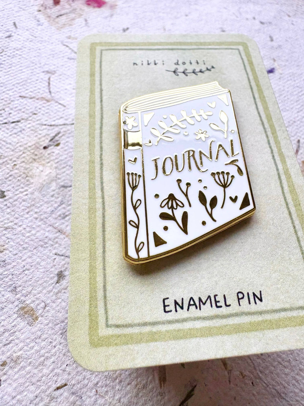 Journal Enamel Pin