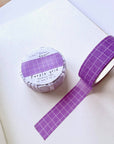 Purple Grid Washi Tape