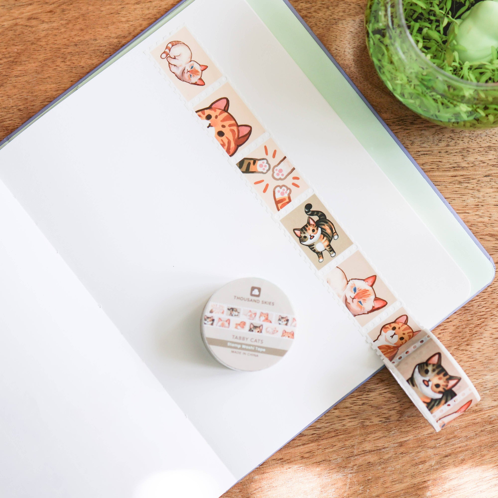 Tabby Cats Stamp Washi Tape