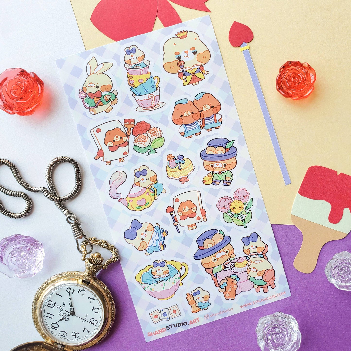 Kawaii Wonderland Sticker Sheet