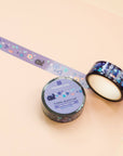 Floral Black Cat PET Tape