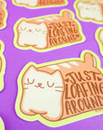 Just Loafing Around Cat Vinyl Sticker