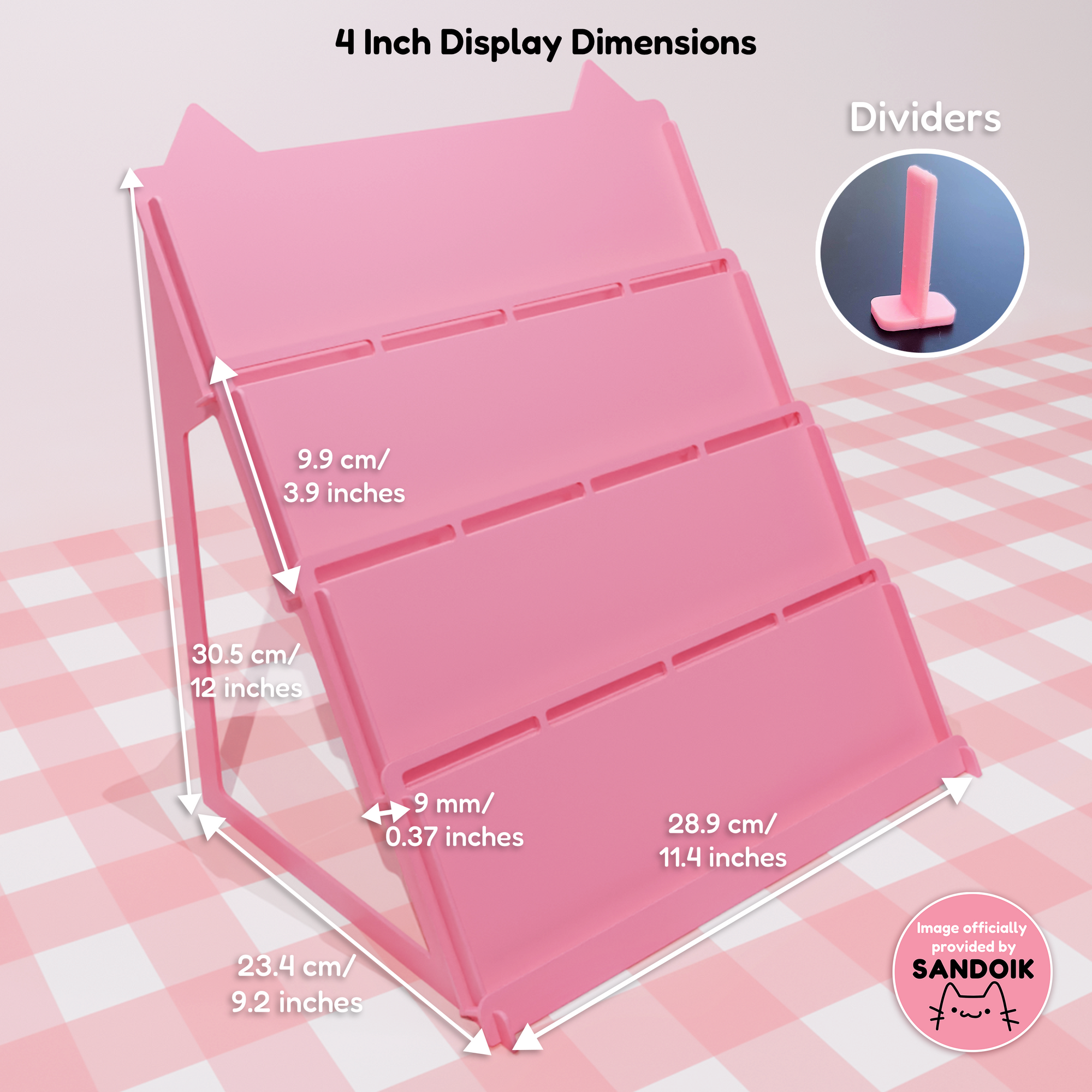 4" Sticker Display Stand