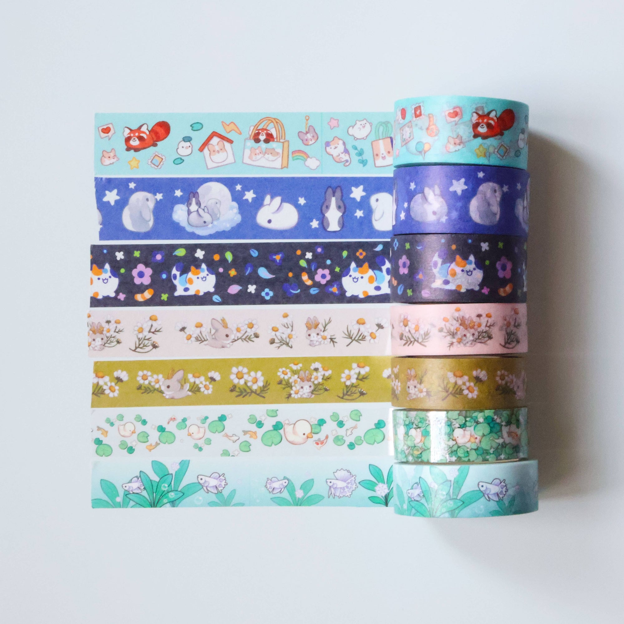 Jackalope&#39;s Garden (Mustard Green) washi tape