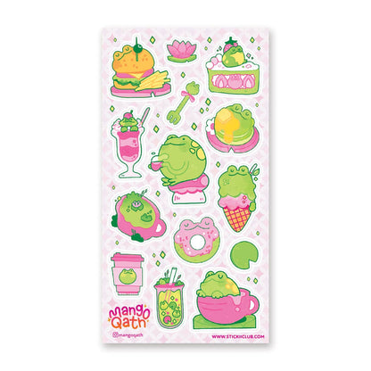 Froggy Delicacies Sticker Sheet