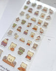 Halloween Bears Sticker Sheet