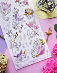 Royal Unicorn Spirits Sticker Sheet