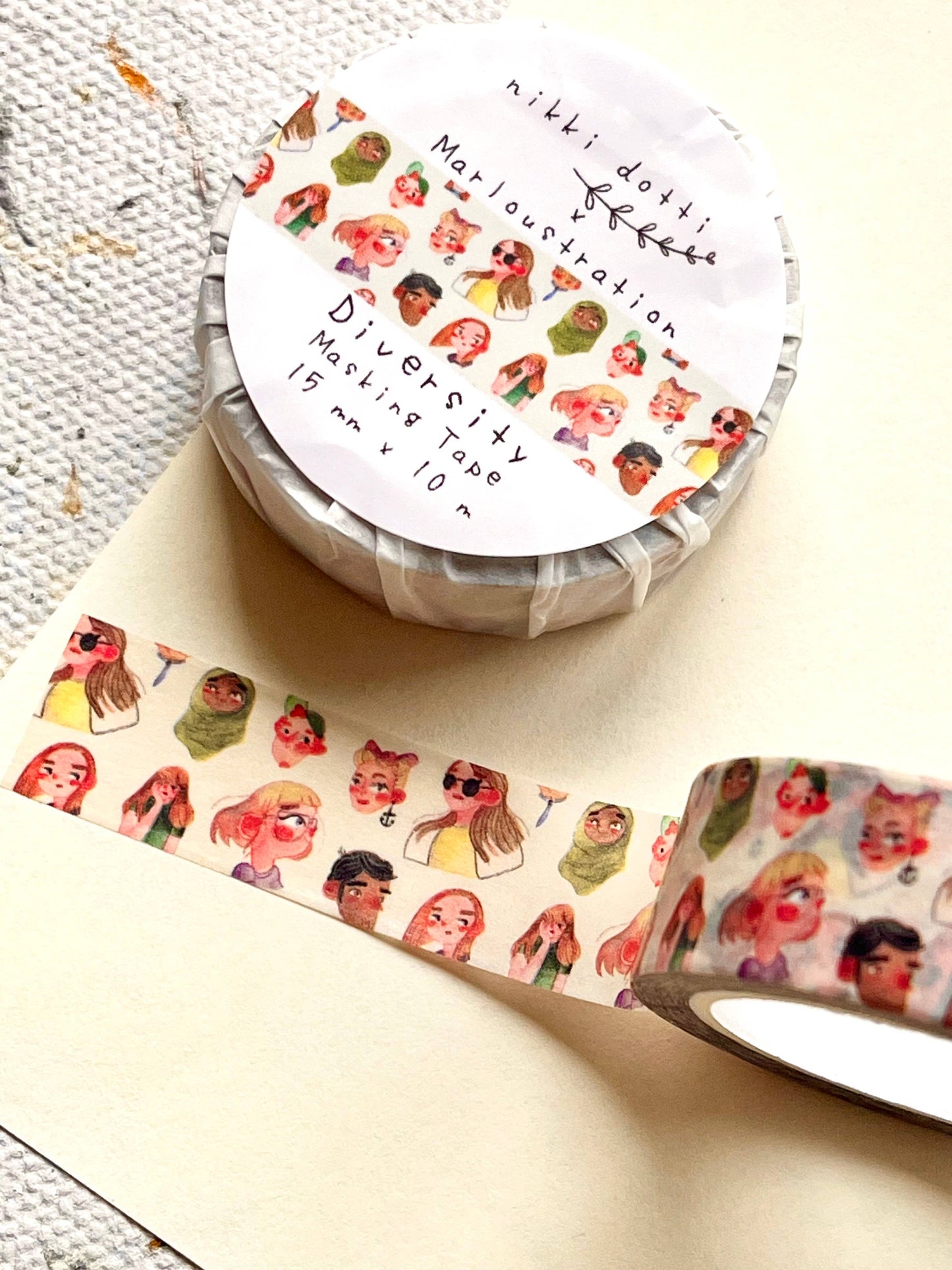 Washi tape - By Marloustration - Diversity