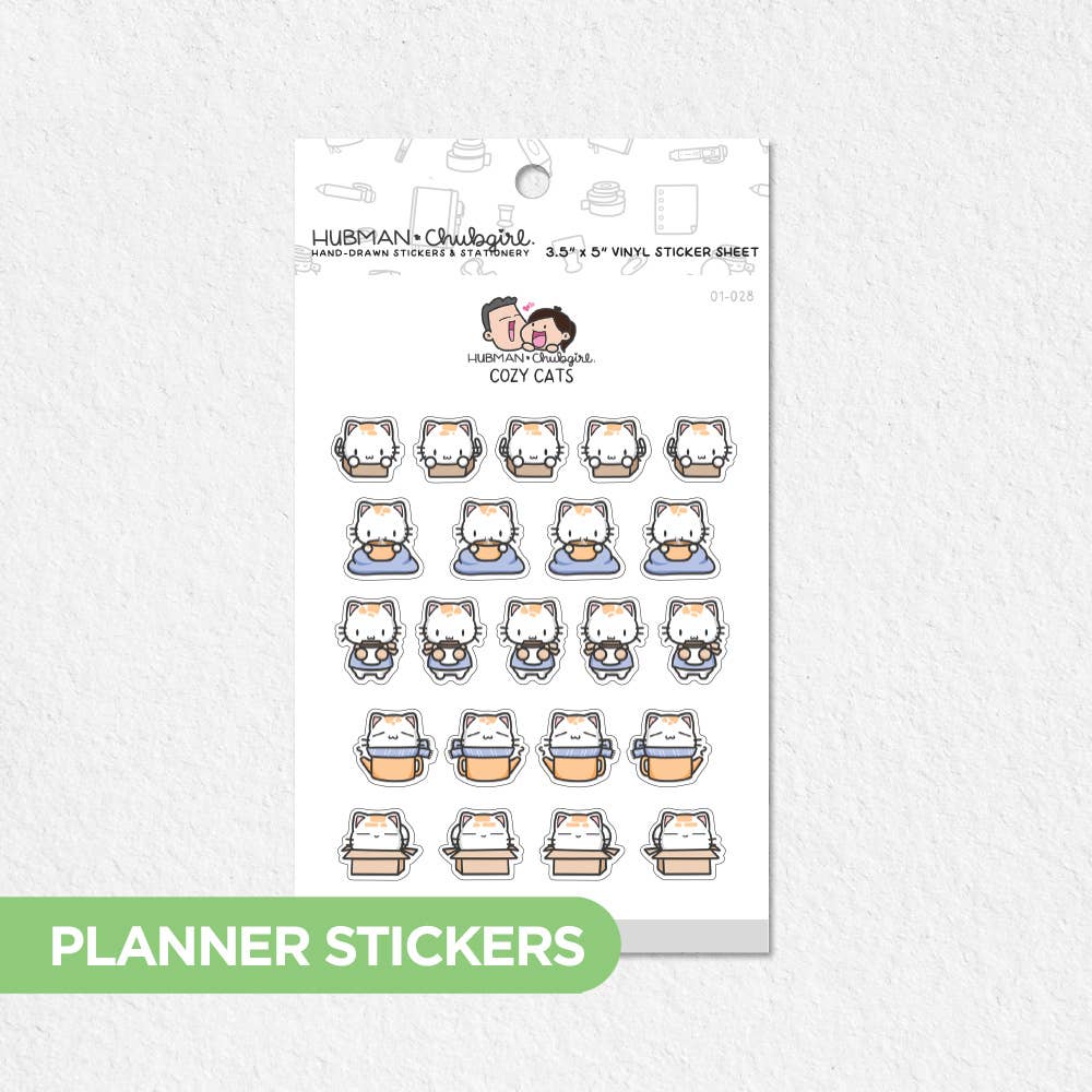 Cozy Cats Planner Stickers