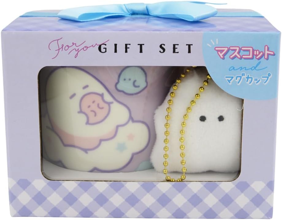 Obakenu Ghost Mug &amp; Mascot Gift Set