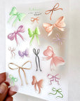 Ribbons Clear Sticker Sheet