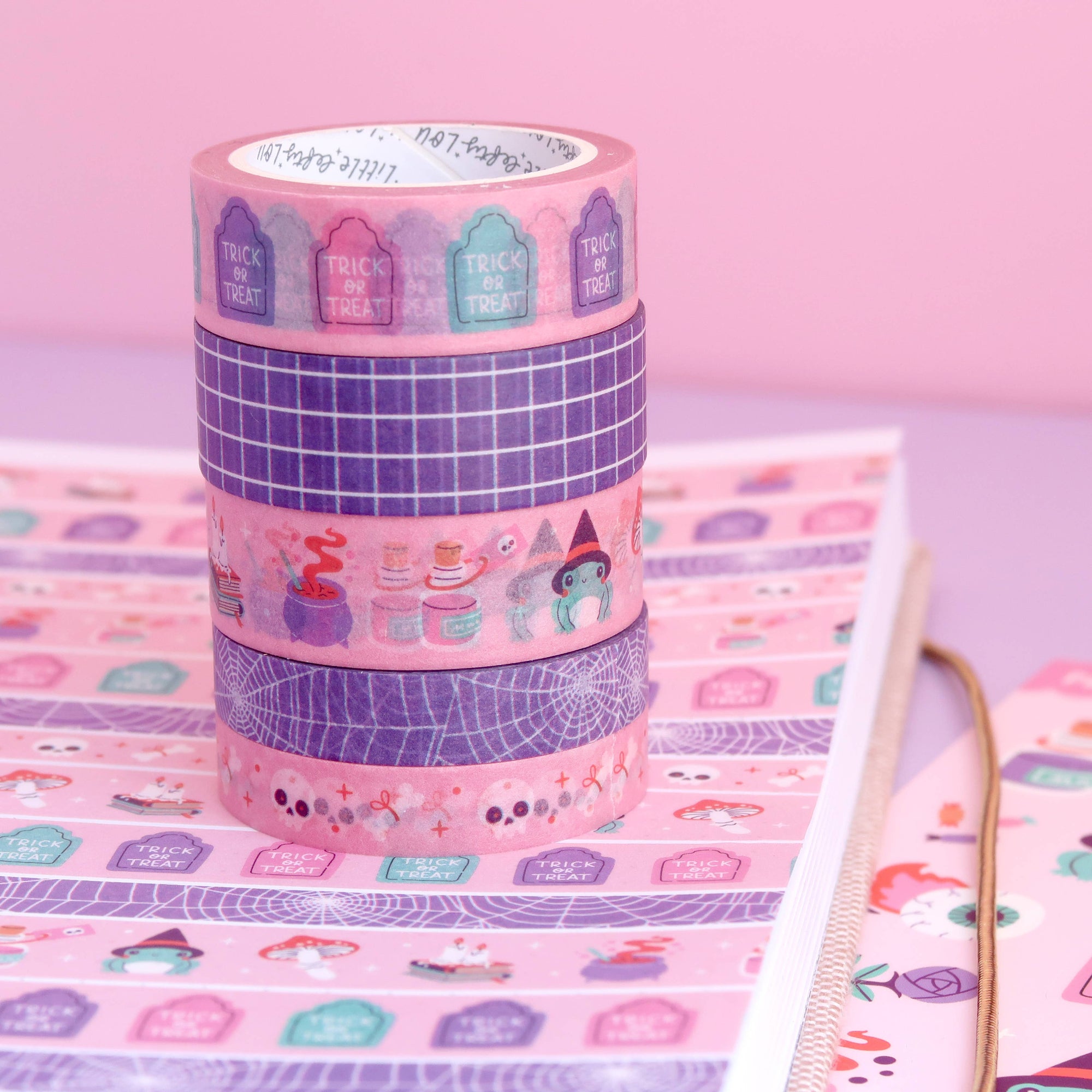 Violet Gridline Washi Tape