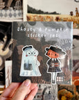Pumpkin & Ghosty Vinyl Sticker Set